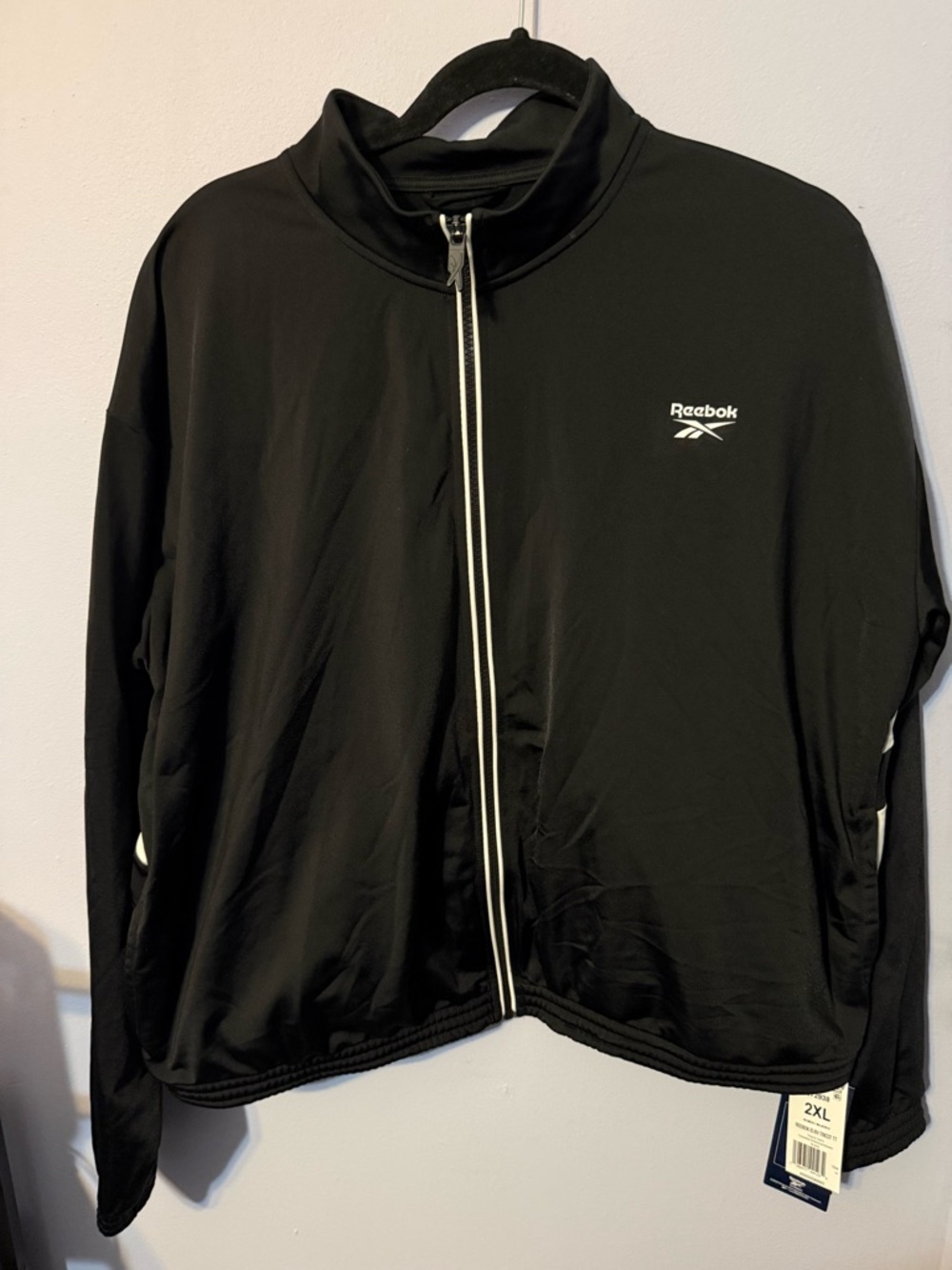 Reebok Black and White Track Jacket
